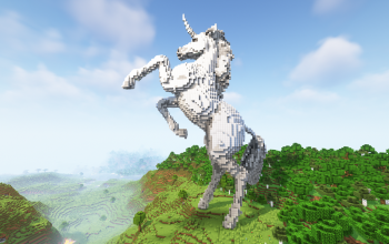 Minecraft Unicorn Statue Free
