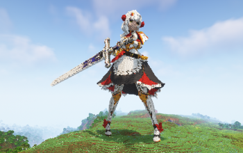 Minecraft Noelle Statue