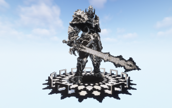 Minecraft Cronos Knight Statue