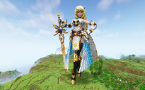 Minecraft Mirai Akari Statue