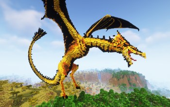 Minecraft Hornet Wyvern Statue Free