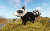 Minecraft Raccoon Statue Free