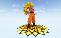 Minecraft Goku Ssj3 Statue