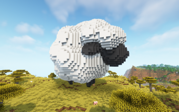 Minecraft Sheep Statue Free