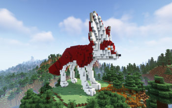 Minecraft Red Fox Statue Free