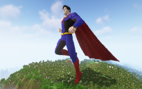Minecraft Superman Statue