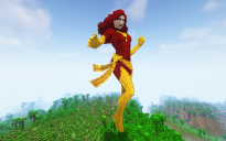 Minecraft Dark Phoenix Statue