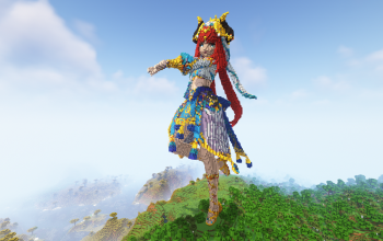 Minecraft Nilou Statue