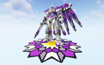 Minecraft Hi-V Gundam Statue
