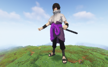 Minecraft Sasuke Uchiha Teen Statue