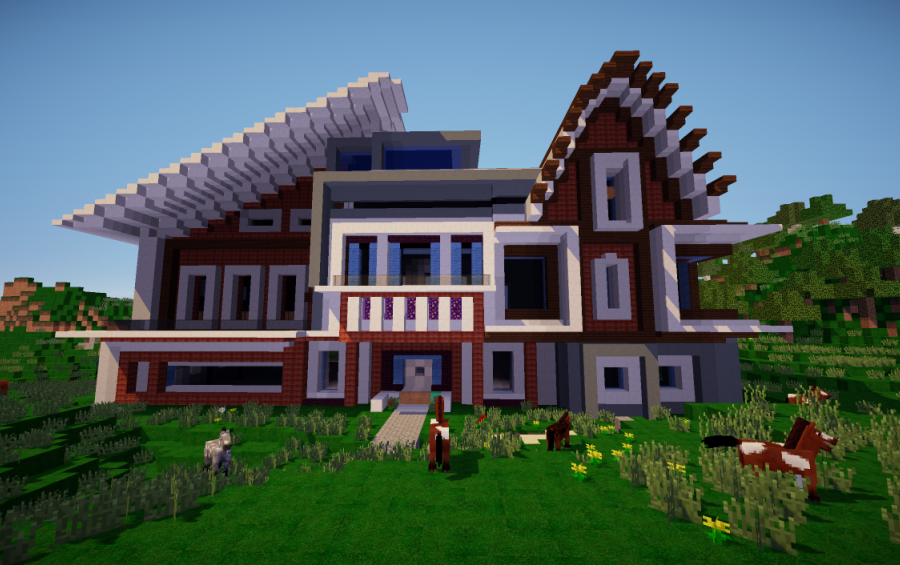 Богатый дом в МАЙНКРАФТЕ. Современные дома майнкрафт. Современные дома в Майне 2023. Modern House Minecraft. Референсы майнкрафт