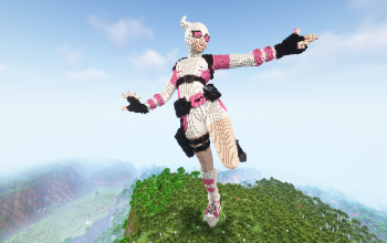 Minecraft Gwenpool Statue