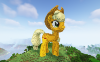 Minecraft Applejack Statue Free