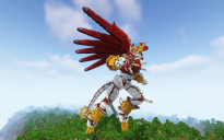 Minecraft ShineGreymon Statue