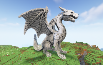 Minecraft Dragon Statue Free