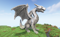Minecraft Dragon Statue Free