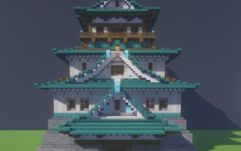 Water Themed Japanese Fantasy Castle