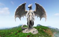 Minecraft God Dragon Statue