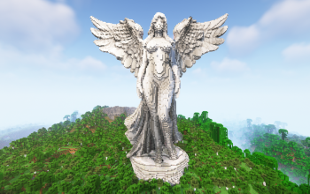 Minecraft Angel Statue02 Free