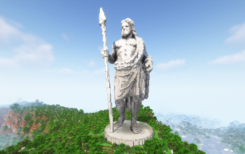 Minecraft Greek God Statue Free