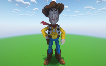 Minecraft Xerife Woody Statue