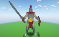 Minecraft Roman Gladiator Statue ( FREE )