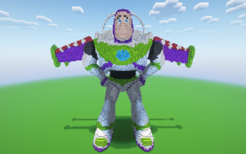 Minecraft Buzz Lightyear Statue