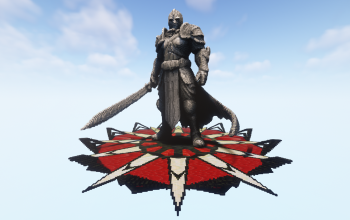 Minecraft Gladiator 02 Statue