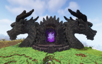 Minecraft Nether Dragon Portal Statue