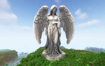 Minecraft Angel Statue 03 Free