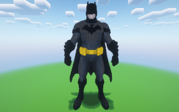 Minecraft Batman Statue