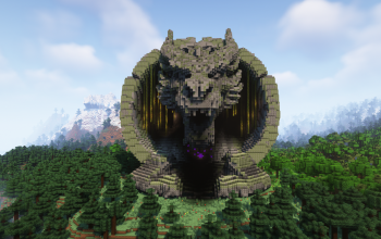 Minecraft Dragon Head Nether Portal V03 Free