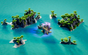Bundle of 6 Minecraft Sea Islands