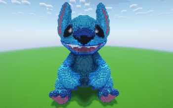 Minecraft Stitch Statue