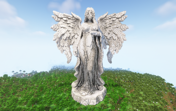 Minecraft Angel Statue 04