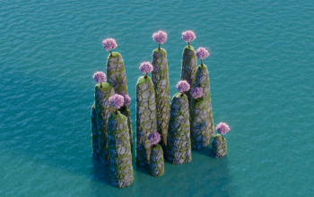 Minecraft Japanese Cliffs