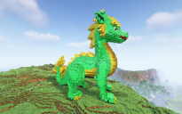 Minecraft Asian Baby Dragon Statue Free