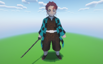 Minecraft Tanjiro Kamado Statue