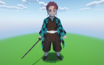 Minecraft Tanjiro Kamado Statue
