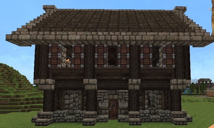 Minecraft How to Make a Small Medieval Mansion