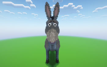 Minecraft Donkey Statue
