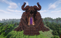 Minecraft Titan Nether Portal V01 Statue