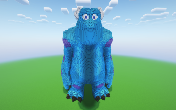Minecraft Sulley Statue