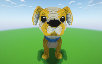 Minecraft Dog Statue ( FREE )
