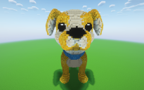 Minecraft Dog Statue ( FREE )