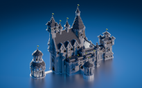 Medieval Castle With Interior