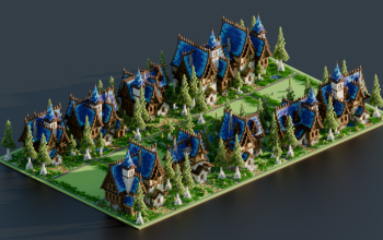 Bundle Blue Fantasy House