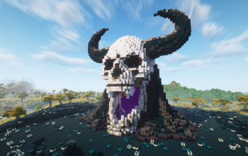 Minecraft Skull Nether Portal V04 Statue Free