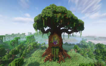 Minecraft Tree Nether Portal V01 Statue