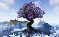 Minecraft Frozen Tree Nether Portal V02 Statue Free